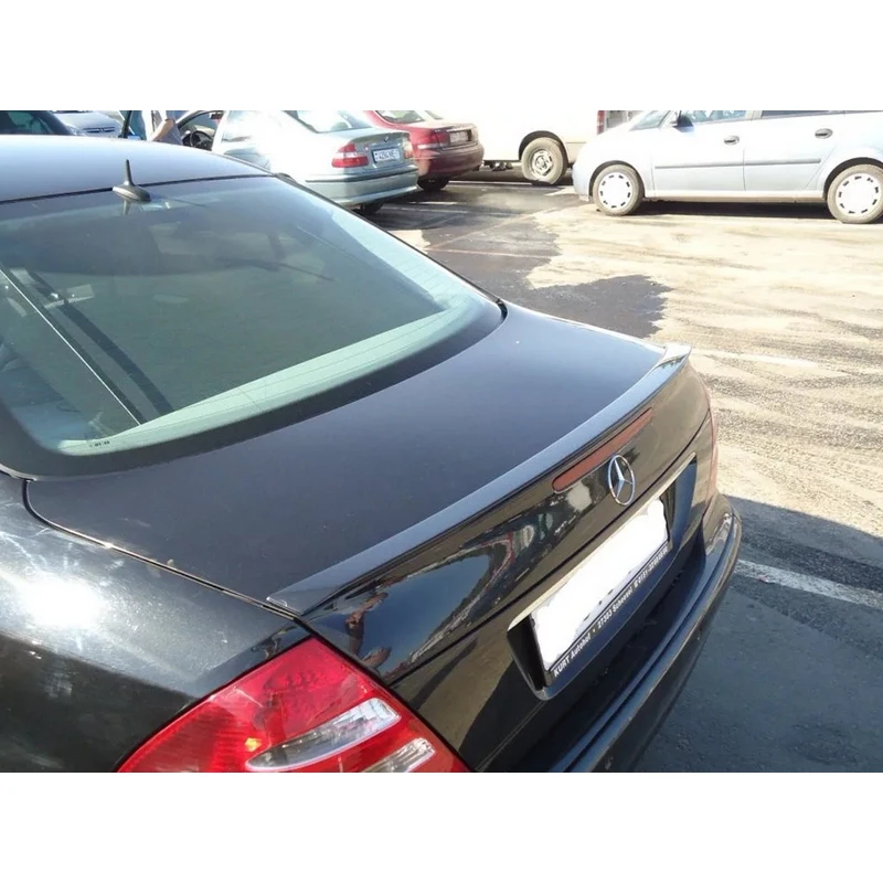 Mercedes W211 2002-2009 Lip spoiler on the trunk lid (ABS plastic) exterior parts for cars tuning car bumper Trunk roof fin Universal Wings universal