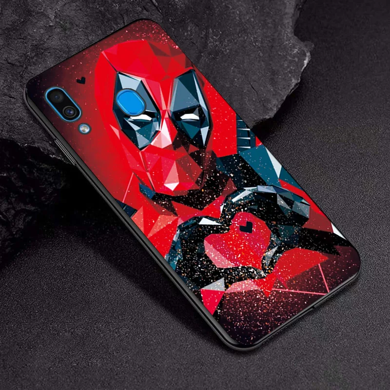 Для samsung A20e чехол из ТПУ с фильма «Дэдпул»; рубашки для телефона чехол s для samsung A20 в 20e A10 A30 A40 A50 A60 A70 A30S A50S A70S A750 крышка - Цвет: TPUBLK665
