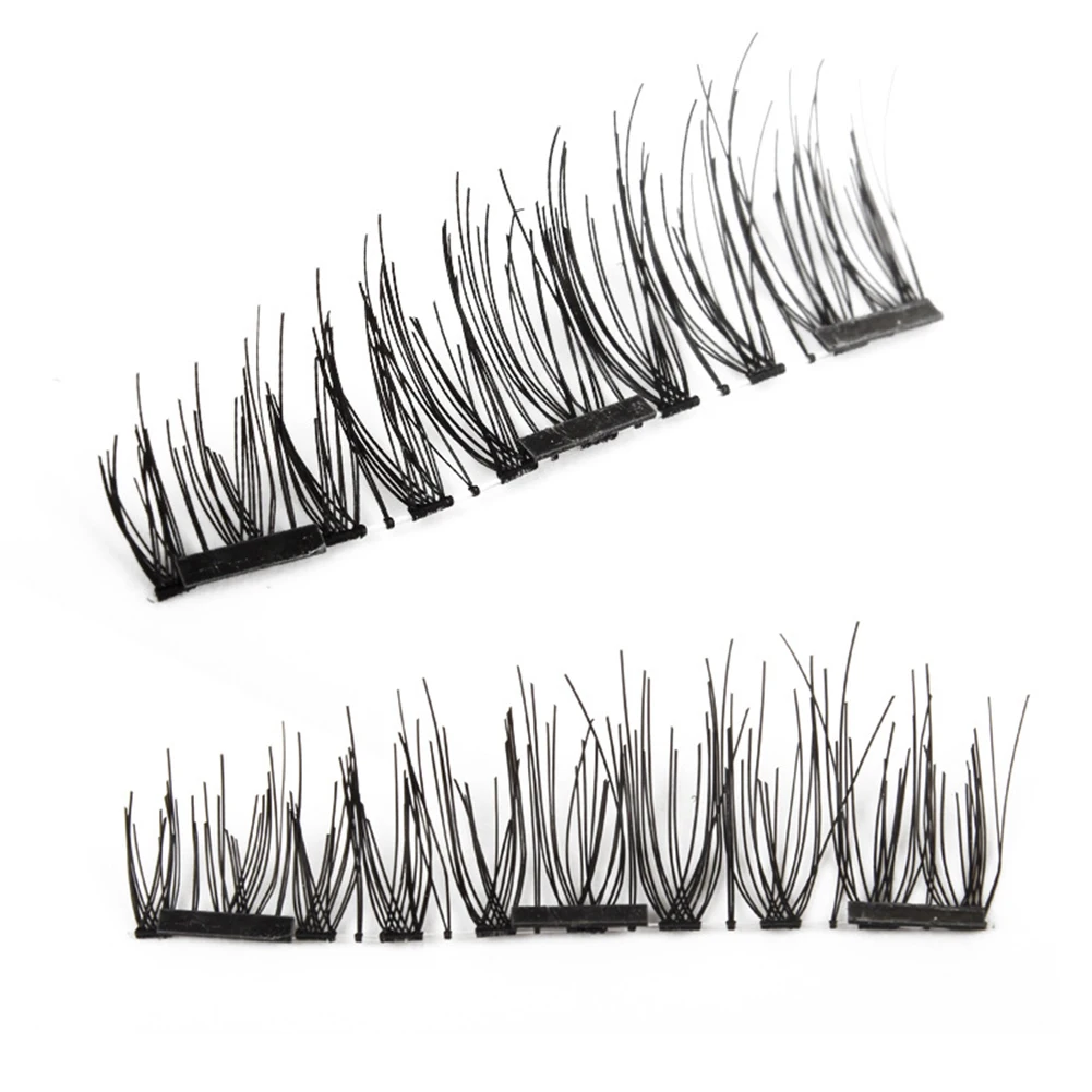 3D 3-магнит Накладные ресницы ручной работы Магнитный поддельные макияж глаз