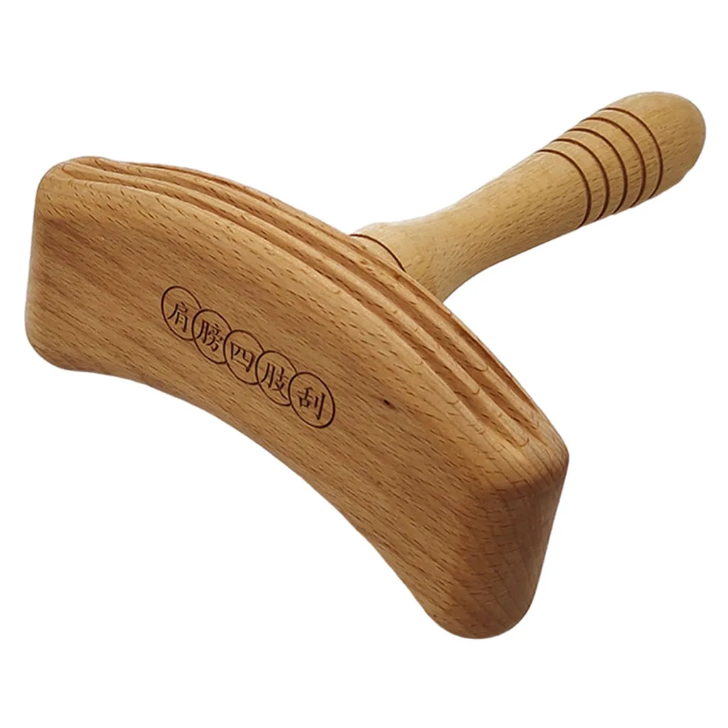 

Wooden Manual Guasha Stick Massage for Head Acupressure Meridian Acupoint
