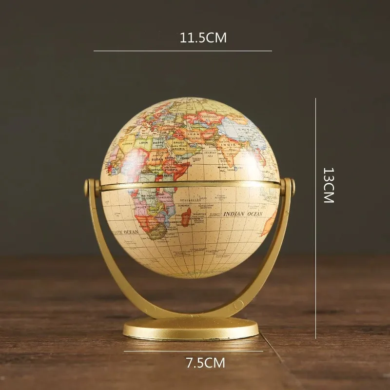 Европейский Простой пластиковый земной шар мир мода ретро английская версия