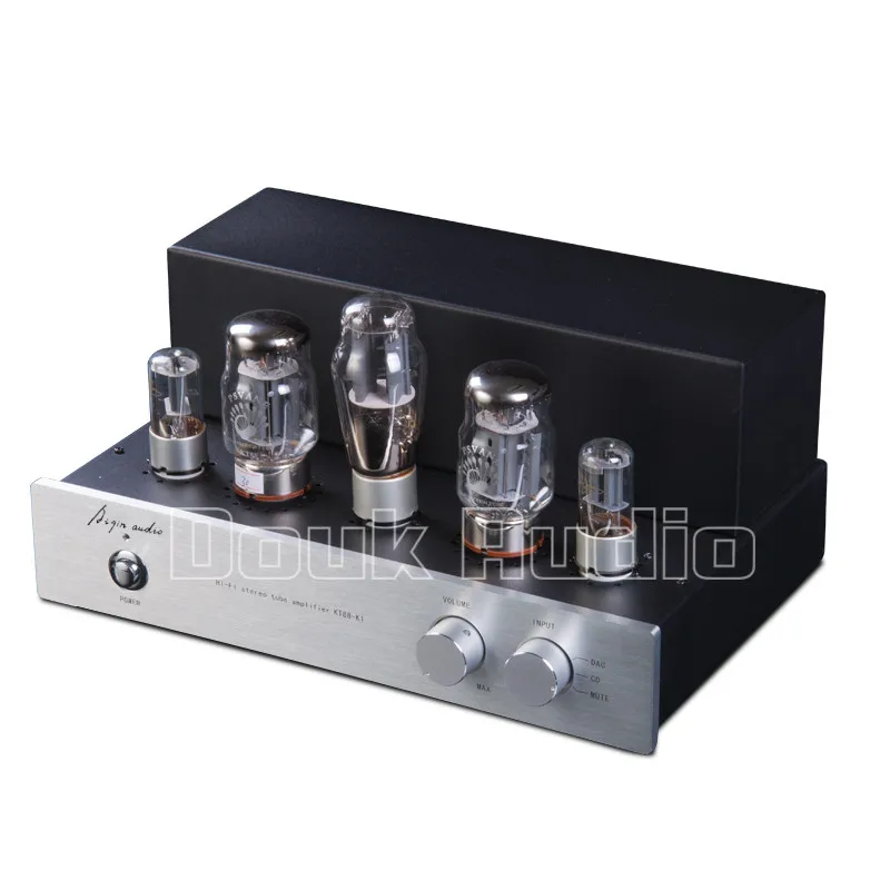 Douk аудио Hifi стерео KT88 ламповый усилитель Одноконтурный класс A 2,0 канальный усилитель мощности 15 Вт* 2 для CD плеера