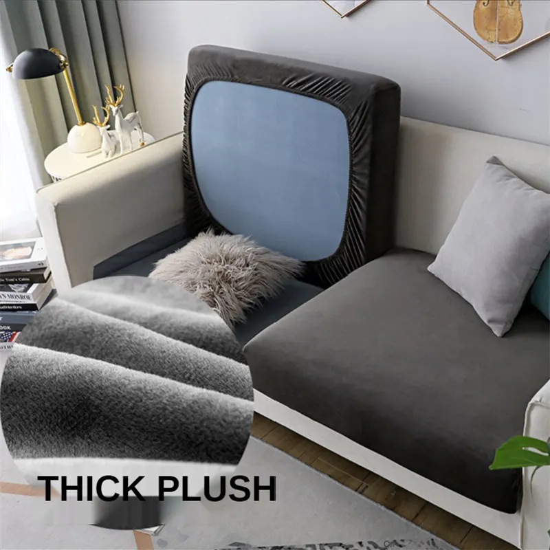 

High-quality single and double combination stretch non-slip sofa cover all-inclusive sofa cushion cover winter plush thickening