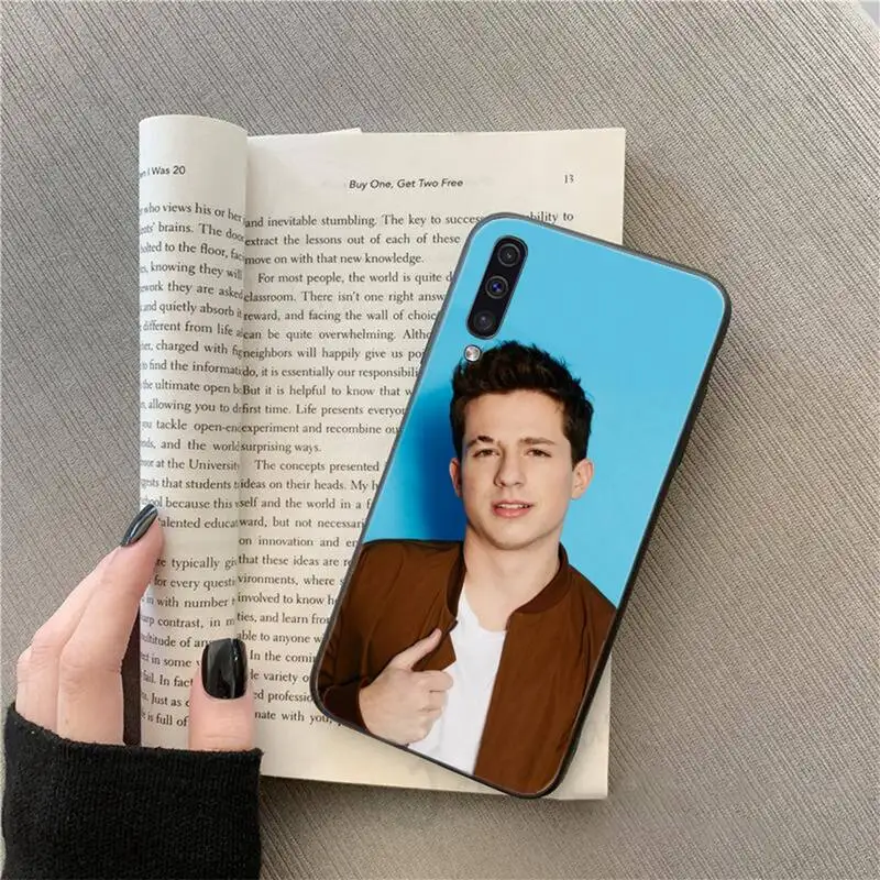 

Charlie Puth pattern painting shell Phone Case For Samsung galaxy S 9 10 20 A 10 21 30 31 40 50 51 71 s note 20 j 4 2018 plus