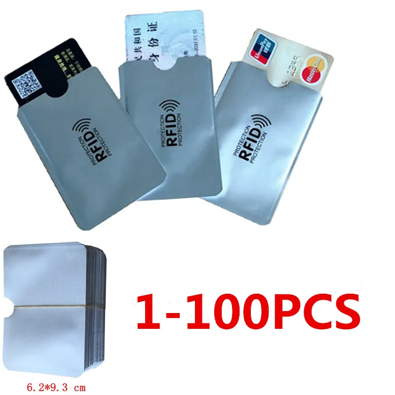 1 100 шт. держатель для банковских карт с Rfid защитой|Держатели и пропусков| |