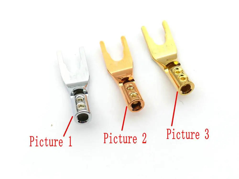10 шт. Красный медный кабель для динамика лопата разъем клеммной вилки