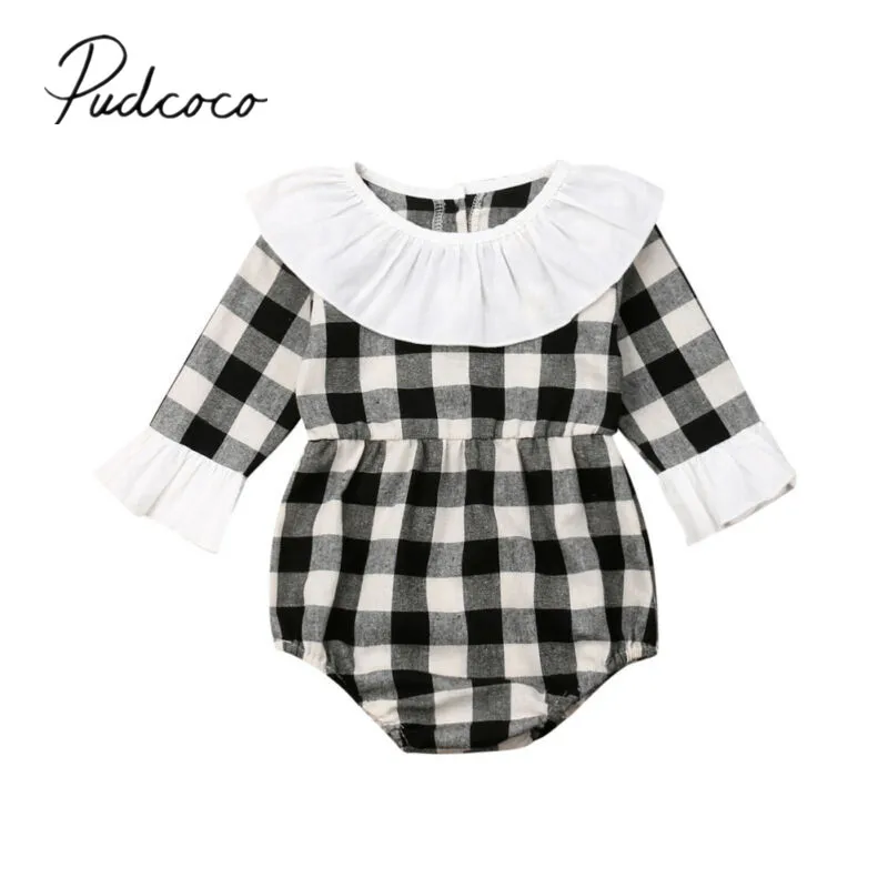 Коллекция 2019 года летняя одежда для малышей детские клетчатые длинные