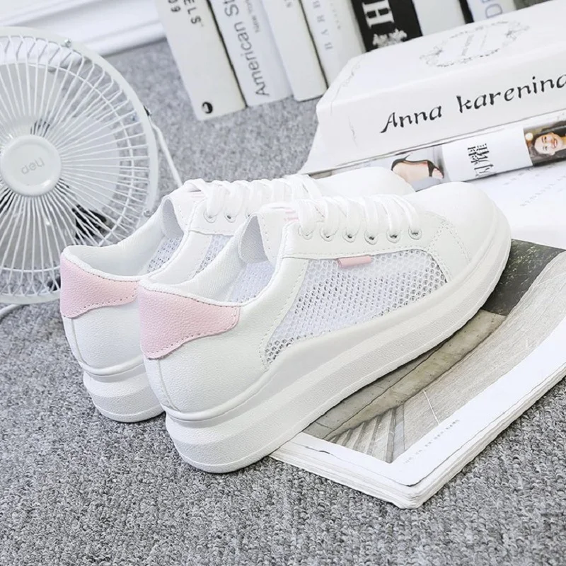 Новые туфли на плоской подошве для девочек сезон весна осень сетчатая обувь с