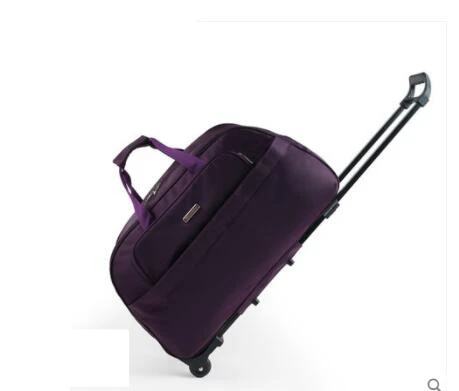 Сумка на колесиках женская чемодан со змеиным плетением для путешествий | Багаж и