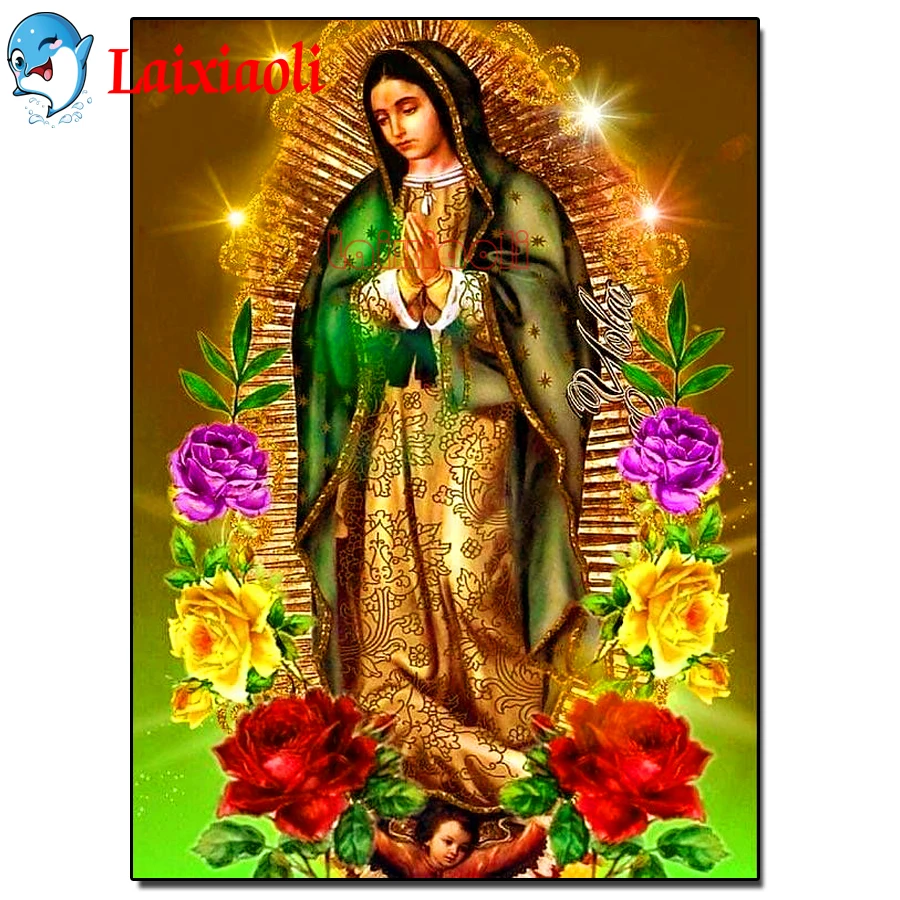 Алмазов картина с младенцем Казанская Православная икона 5d квадратные Алмазная