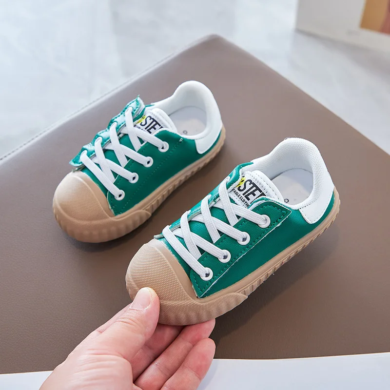 Zapatos c&oacute;modos de suela suave para beb&eacute;, zapatillas de lona informales antideslizantes para ni&ntilde;os y ni&ntilde;as, de oto&ntilde;o, nuevos-2