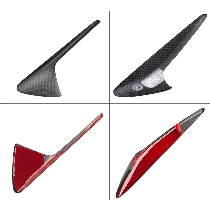 

for Tesla Model 3 S X Autopilot 2.0-3.0 Real Carbon Fiber Car Camera Trim Cover Fits Side Markers Turn Signal (Matt)