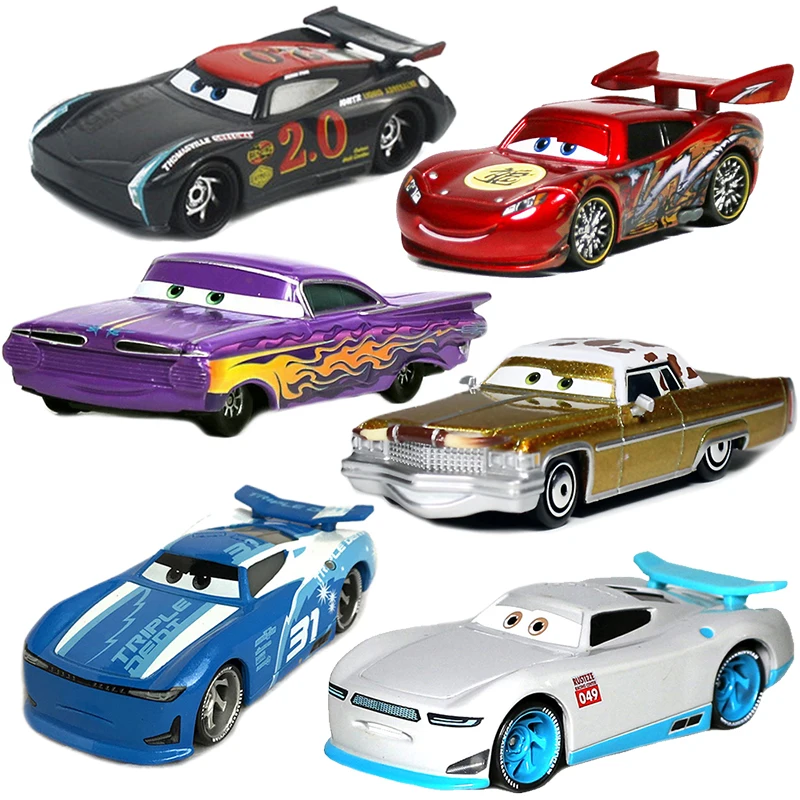 

Cars Disney Pixar Cars 2 3 Toy Lightning McQueen Mater Sheriff Alloy Metal Model Car 1:55 Metal Toys Vehicles Boy Children Gifts