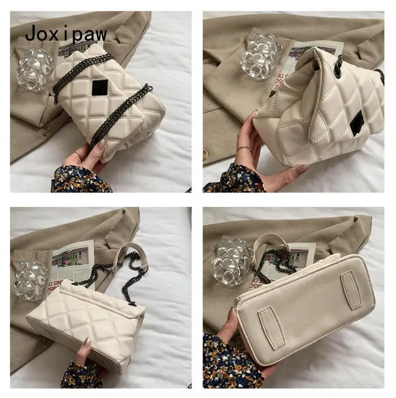 Женская маленькая сумка-мессенджер из искусственной кожи с вышивкой и цепочкой