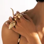 Кольцо DIEZI в стиле хип-хоп, винтажное, в стиле панк, Змеиный сустав, для женщин и мужчин, 2021