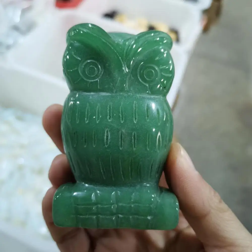 

Искусственная резная зеленая фигурка авантюрина для декора