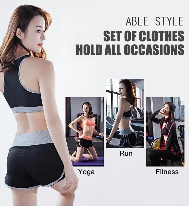 5PC Yoga Set Sports Wear For Women Gym Clothing Fitness Leggings Bra Women's Sports Suits Workout Outfit Running Clothes Set