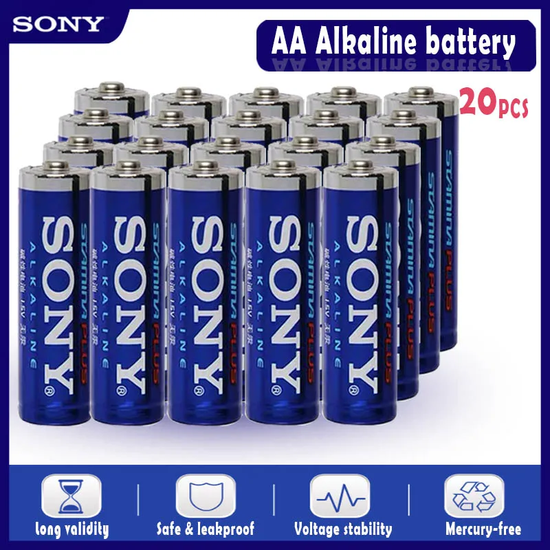 20 шт. оригинальная щелочная батарея Sony 1 5 V AA LR6 LR03 для электрической игрушечная