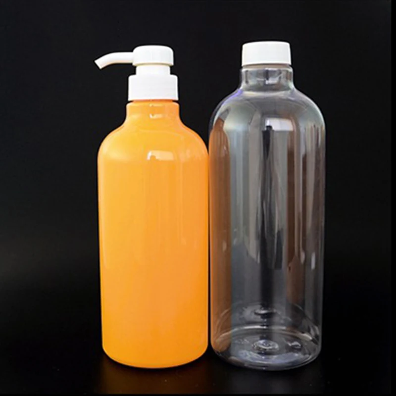 

Clear Press Pumps Empty Bottle Refillable Shampoo Shower Gel Dispenser J9
