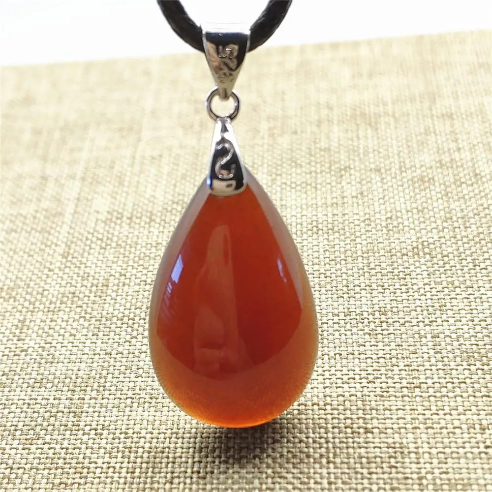 

Genuine Natural Garnet Red Crystal Pendant 24x15x7mm Water Drop Shape Women Men Fashion Jewelry Necklace AAAAA