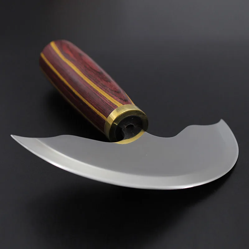 Нож для резки кожи полукруглый режущий нож ручной DIY инструмент кожа ткань истончение нож кожа режущий инструмент