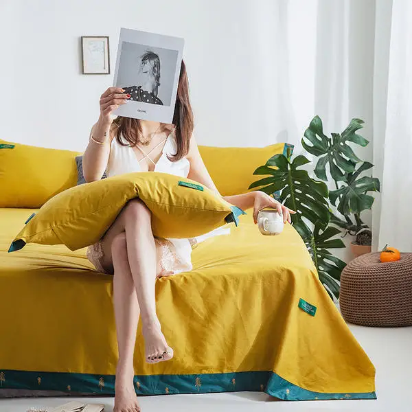 Простыня для кровати из хлопка простыня колледжа размера Queen King размером 245*250/250*270