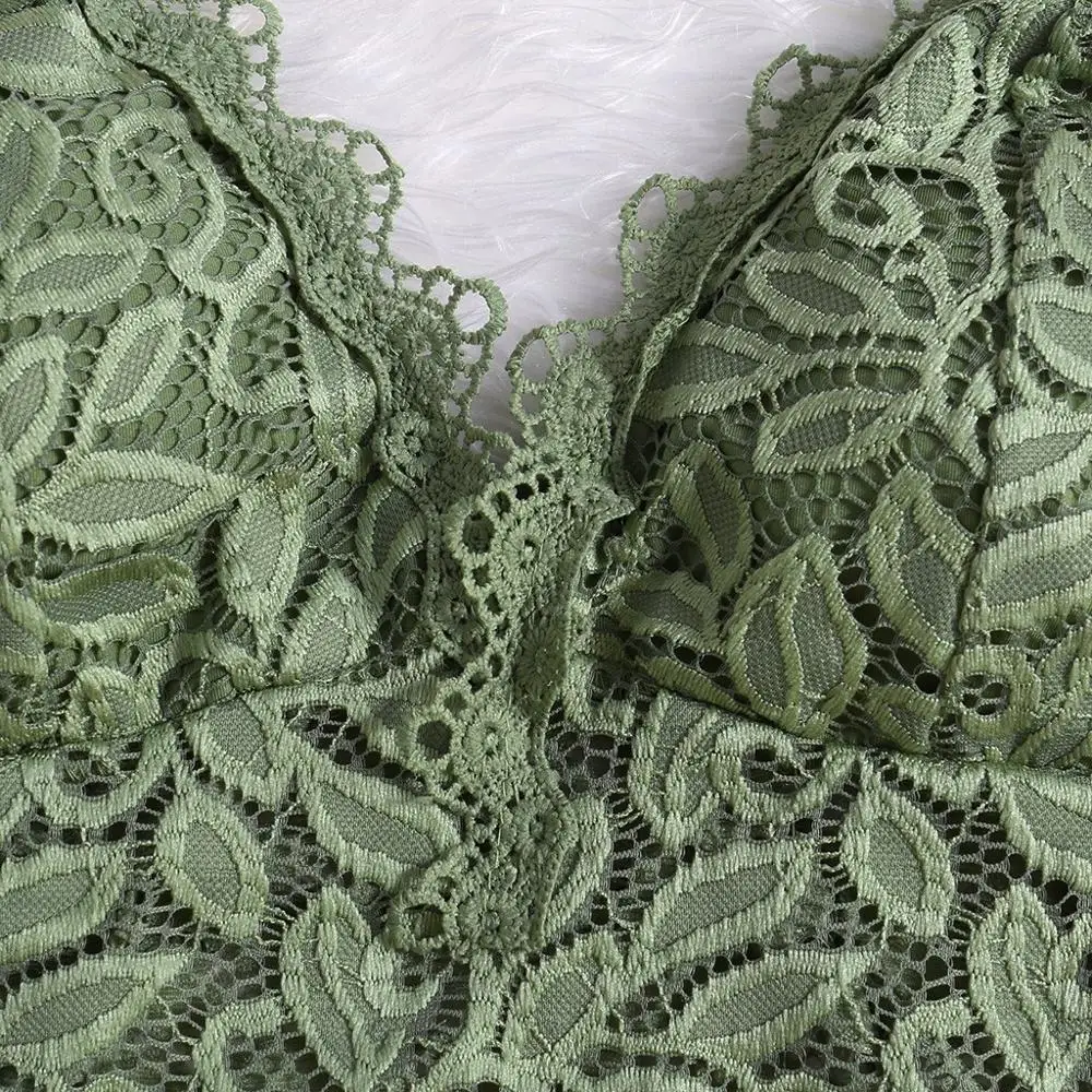 Женский кружевной бюстгальтер с V-образным вырезом |