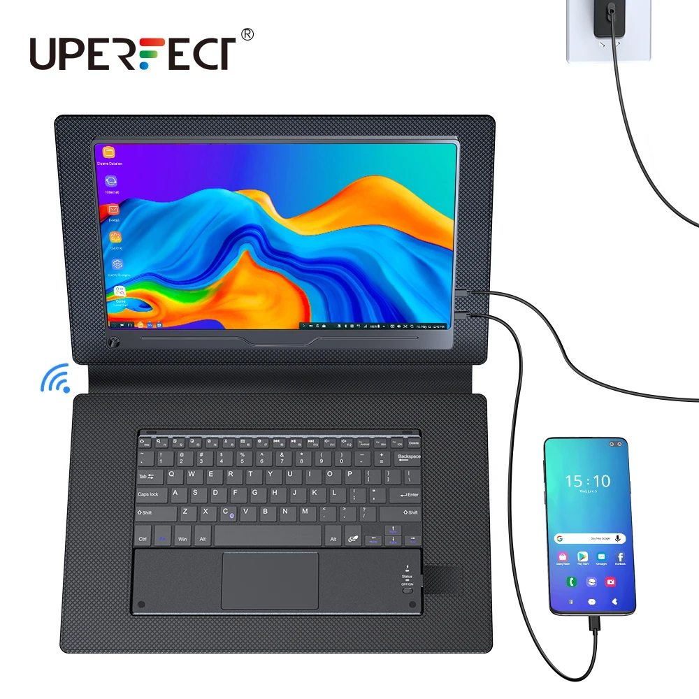 UPERFECT 13 3 дюймовый портативный монитор IPS экран Клавиатура для ноутбука