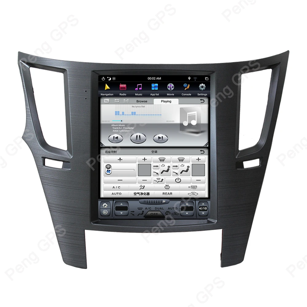 Android 9 0 Tesla стиль для Subaru Legacy Outback 2009 2014 автомобильный стерео GPS навигация