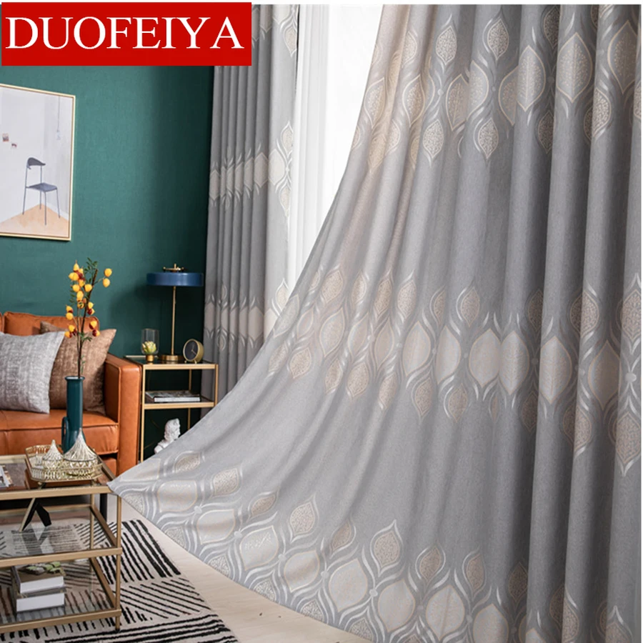

Modern Faux Linen Fabric 70%-85% Shading Curtains for Bedroom Living Room Insulating Window Curtain for Kitchen Customized