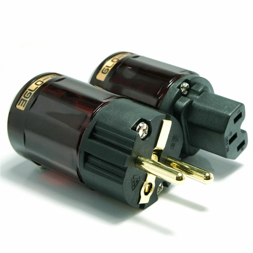Hi Fi Oyaide C 079 P 079e Schuko ЕВРОПА ЕС Мощность штекер 24k позолоченные IEC аудио разъем папа