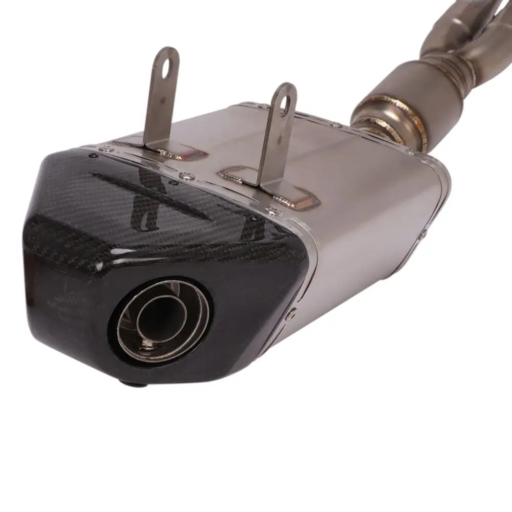 

Motorcycle Yoshimura Exhaust System Escape For Kawasaki ER6F Z650 2017 - 2019 Titanium Alloy Front Link Pipe Muffler DB Killer