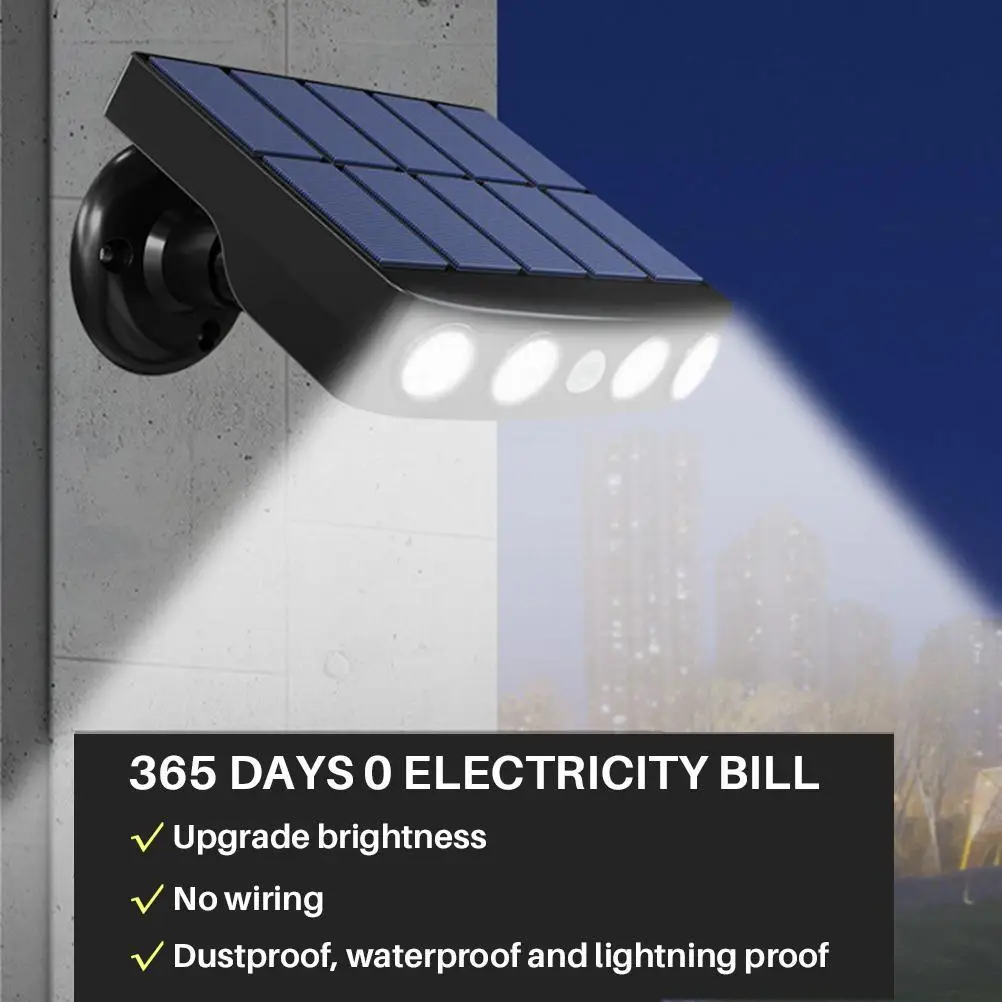 

2 шт. солнечный светильник на открытом воздухе движения Сенсор Водонепроницаемый садовый светодиодный настенный светильник на солнечных б...