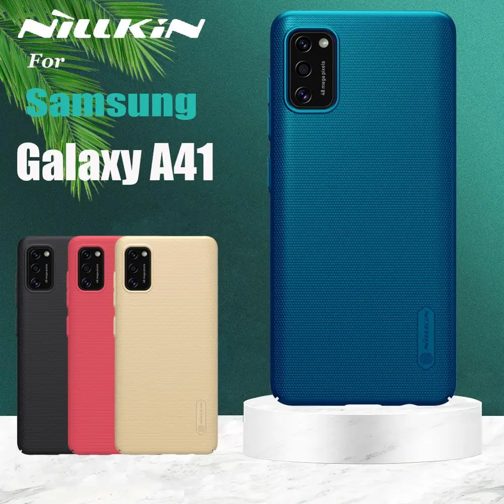 

Case for Samsung Galaxy A41 Case Nillkin Frosted Matte Hard PC Phone Back Cover Bag Cases for Samsung A41 Case Gift Phone Holder
