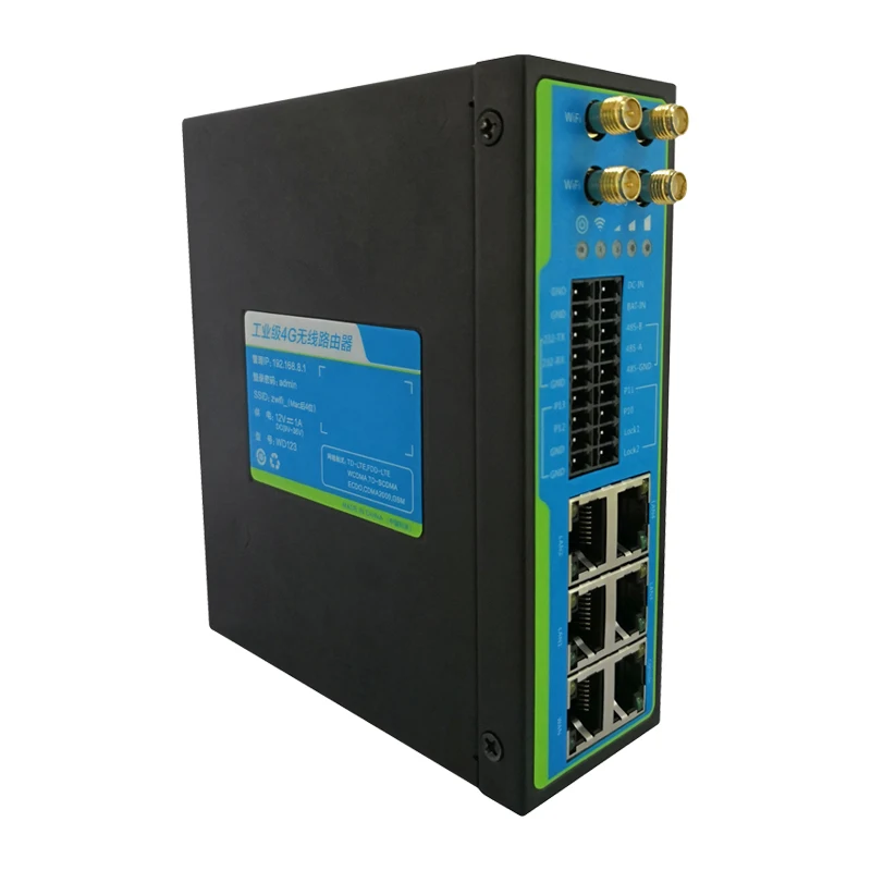 Wiflyer промышленный беспроводной WiFi роутер 4G LTE модем сотовый с 4 * RJ45 LAN портами для
