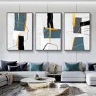 Современная Абстрактная мраморная Золотая синяя настенная живопись 5D, алмазная живопись, печатные картины для гостиной, офиса, интерьера, домашнего декора