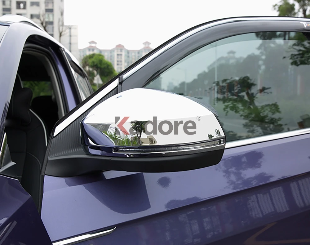 Для Volkswagen T-Cross ABS Хромированная Боковая дверь зеркало заднего вида накладка автомобильные аксессуары