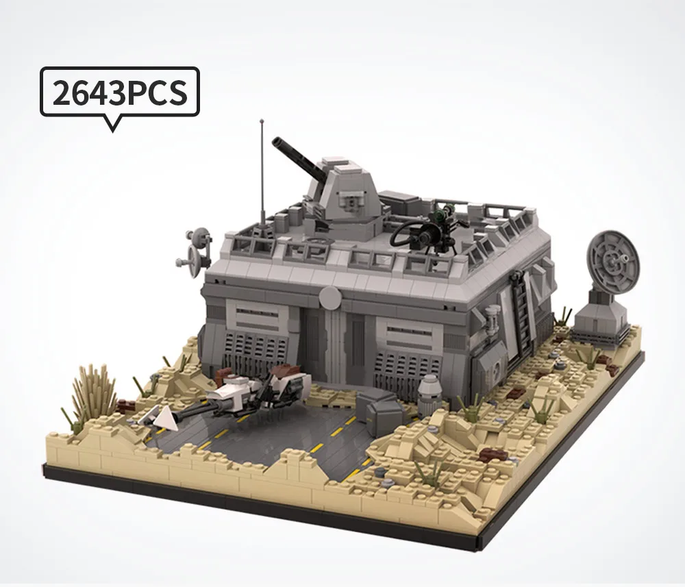 

Base (Outpost) On Tatooine Building Blocks MOC-50143 Wars Series Bricks 2643pcs Kids DIY Toys Children Xmas Gifts