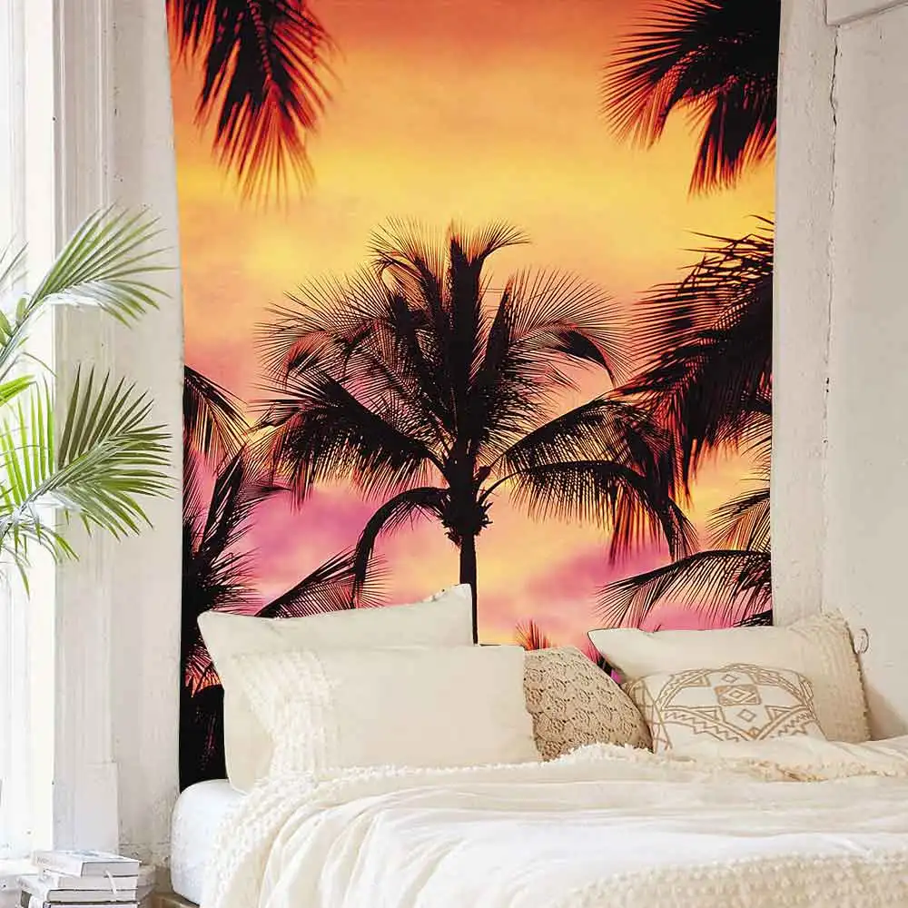 

Tree of Life Tapestry Cartoon Dinosaur Trippy Tree Ocean Wall Hanging Tapestries for Living Room Bedroom Home Decor