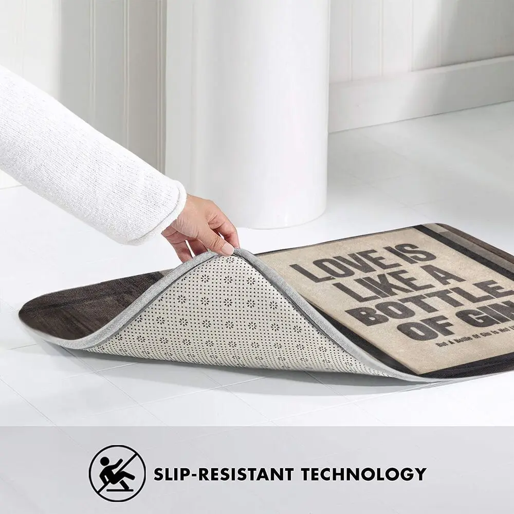 

Inspirational Writing Welcome Doormat Entrance Rectangle Printed Non-Slip Floor Rugs Front Door Mat Bedroom Bathroom Carpet