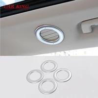 for ford edge 2015 2016 2017 abs plastic chrome car roof air vent outlet panel frame cover trim car styling interior accessories