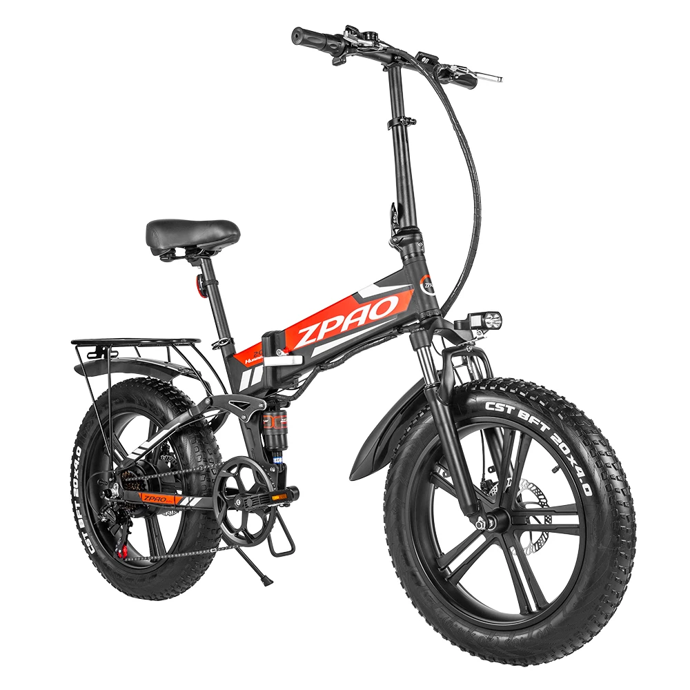 Электрический горный велосипед ZPAO 500 Вт 750 48 В макс. 40 км/ч 4 0 с толстыми шинами для