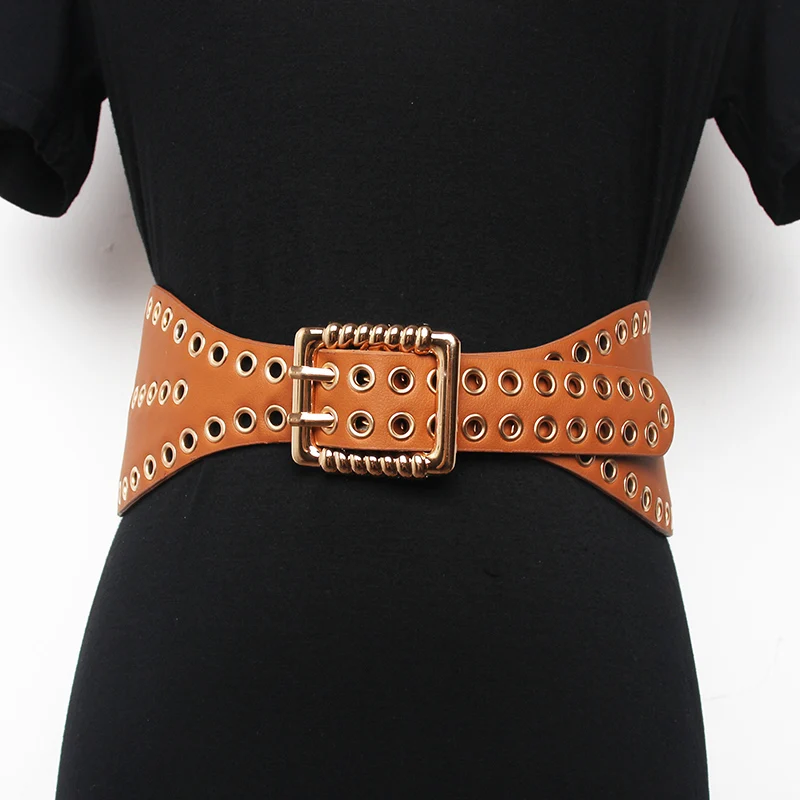 

Lady punk fashion temperament star same waistband waist seal style personality waistband skirt adornment