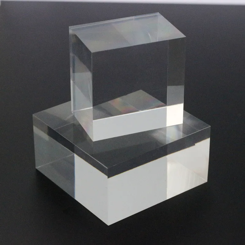 4X4cm прозрачный акриловый Пластик блок декоративная косметика основы с