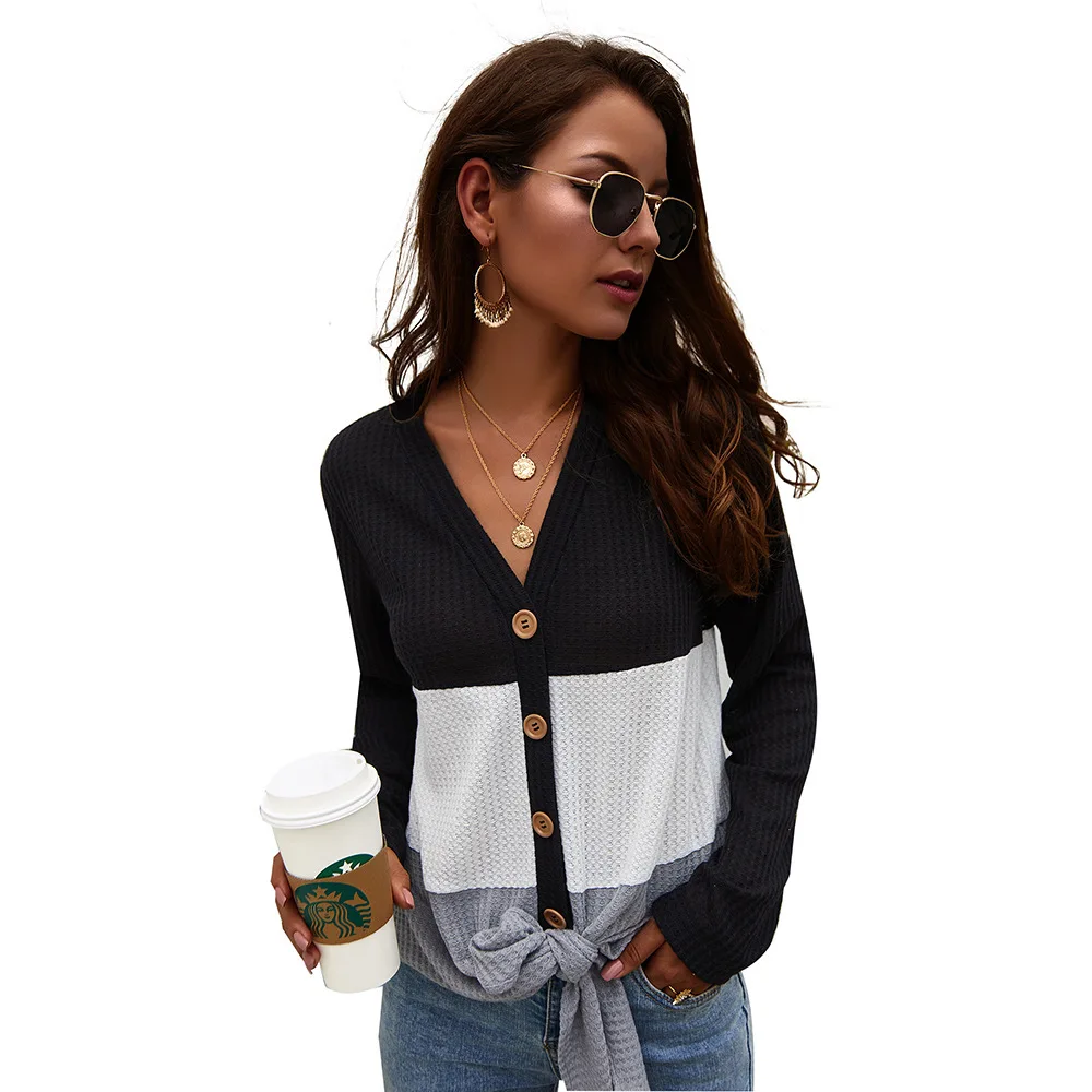 Women 2019 Winter Lace-Up Sweater Autumn Long Sleeve Knitted Sweaters For Ladies Off Shoulder Cardigan Female Jumper Tops |