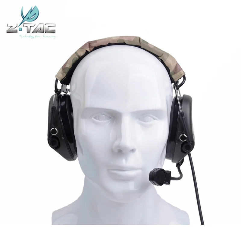 Z Tactical TEA Hi-Threat Tier 1 Softair Headset Military Aviation Noise Canceling Headsets Ztac Airsoft Headphone Z110 Headset