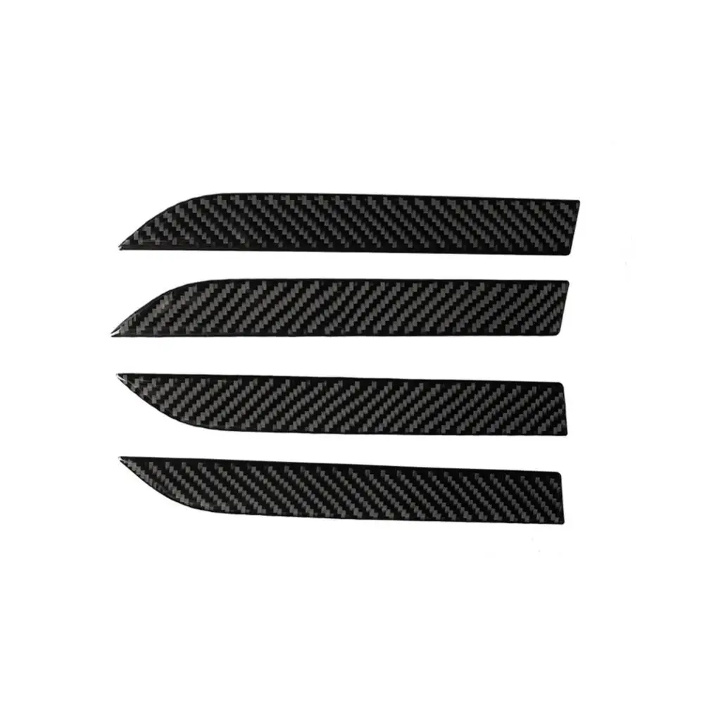 

4 шт./компл. защитная наклейка из углеродного волокна на дверную ручку автомобиля, декор для Tesla Model X, автомобильные аксессуары