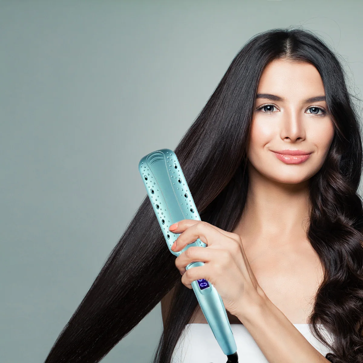 Инфракрасный выпрямитель для волос с отрицательными ионами инструмент завивки