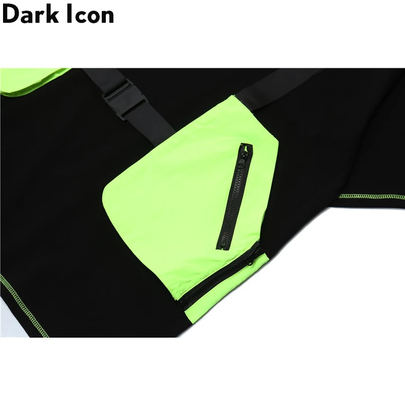 Футболка со съемными карманами Dark Icon мужская и женская летняя уличная мода