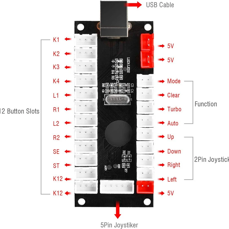 2 плеер светодиодный Аркады набор &quotсделай сам&quot для USB MAME ПК игры DIY &amp Raspberry Pi